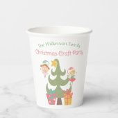 Gobelets En Papier Fées de Noël mignonnes (Verso)