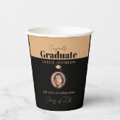 Gobelets En Papier Félicats Classe de diplômés de 2023 (Recto)