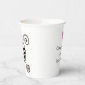 Gobelets En Papier "Félicitations à la fête de votre petite princesse (Gauche)