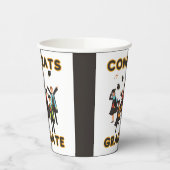 Gobelets En Papier Félicitations Coupes Papier Gradué (Gauche)