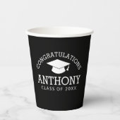 Gobelets En Papier Félicitations Diplômé - Diplôme de Diplôme Classe (Recto)