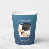 Gobelets En Papier Félicitations d'obtention de diplôme (Verso)
