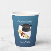 Gobelets En Papier Félicitations d'obtention de diplôme (Recto)