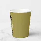 Gobelets En Papier Félicitations Grad Grad Graduation Cap Classe De N (Gauche)