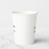 Gobelets En Papier Félicitations simples et minimales rajoutez votre  (Droite)