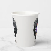 Gobelets En Papier Femme Goth Afro (Gauche)