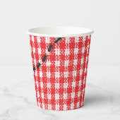 Gobelets En Papier Ferme Amis En vichy Fête Anniversaire Coupes de pa (Verso)