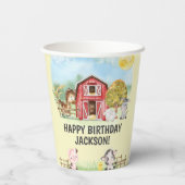 Gobelets En Papier ferme animal grange thème 2e anniversaire (Verso)