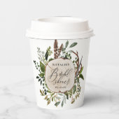 Gobelets En Papier Ferme rustique grange douche botanique (Verso)