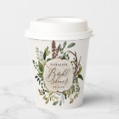 Gobelets En Papier Ferme rustique grange douche botanique (Recto)