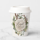 Gobelets En Papier Ferme rustique grange douche botanique (Verso)