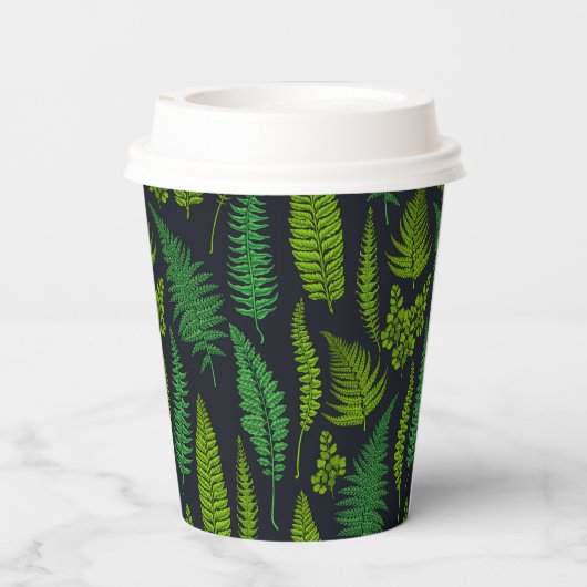 Gobelets En Papier Ferns (Verso)