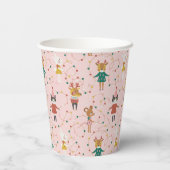 Gobelets En Papier Festif Animal amis Motif de Noël (Verso)