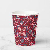 Gobelets En Papier Festif Motif scandinave (Verso)