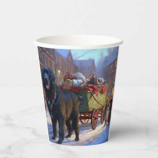 Gobelets En Papier Festin de Noël à Terre-Neuve (Recto)