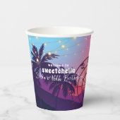 Gobelets En Papier Festival de musique | Ferris Wheel Palms Sweet 16 (Recto)