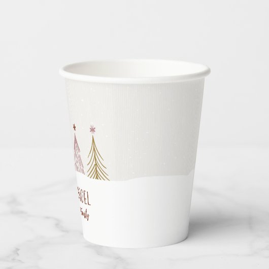 Gobelets En Papier Festive Joyeux Noel Noël Vacances Élégante Pape (Verso)