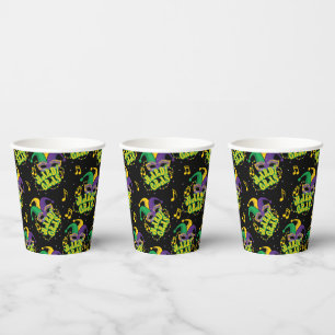 Gobelets En Papier Festive Mardi Gras