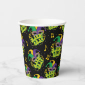 Gobelets En Papier Festive Mardi Gras (Recto)