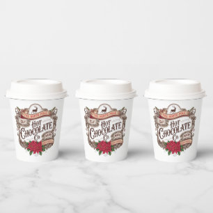 Gobelets En Papier Festive North pole chocolat chaud compagnie