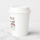 Gobelets En Papier Festive Pôle Nord chocolat chaud Noël (Gauche)