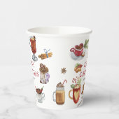 Gobelets En Papier Festive Sweet Traitements Joyeux Noël Vaisselle (Gauche)