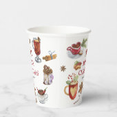 Gobelets En Papier Festive Sweet Traitements Joyeux Noël Vaisselle (Droite)