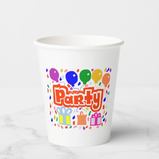 Gobelets En Papier Fête (Recto)