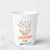 Gobelets En Papier Fête à jeter comme des confettis (Verso)