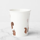 Gobelets En Papier Fête Animaux Écureuil fête d'anniversaire (Gauche)