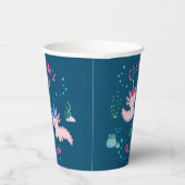 Gobelets En Papier Fête avec la fête d'anniversaire Axolotls (Droite)