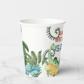 Gobelets En Papier Fête comme un anniversaire de dinosaure  (Droite)
