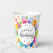 Gobelets En Papier Fête d'anniversaire (Verso)