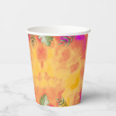 Gobelets En Papier Fête d'anniversaire 4 ans Dinosaure piétine dévore (Verso)