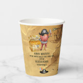 Gobelets En Papier Fête d'anniversaire à thème Pirate (Verso)