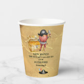 Gobelets En Papier Fête d'anniversaire à thème Pirate (Recto)