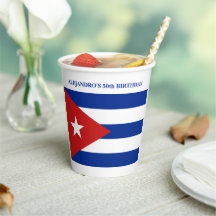 Fête d'anniversaire avec drapeau cubain
