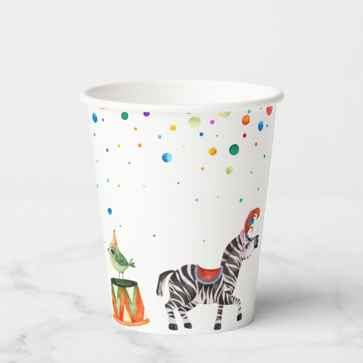 Gobelets En Papier Fête d'anniversaire Carnival Kid (Verso)