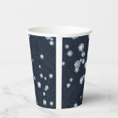 Gobelets En Papier Fête d'anniversaire chic et élégante Denim & Diamo (Droite)