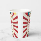 Gobelets En Papier Fête d'anniversaire cirque Carnaval vintage (Gauche)