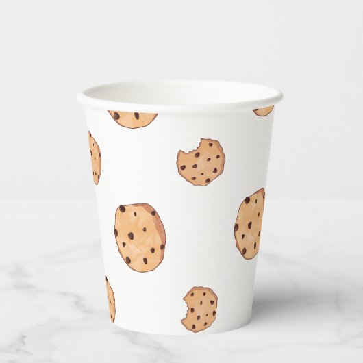 Gobelets En Papier Fête d'anniversaire de biscuits (Recto)
