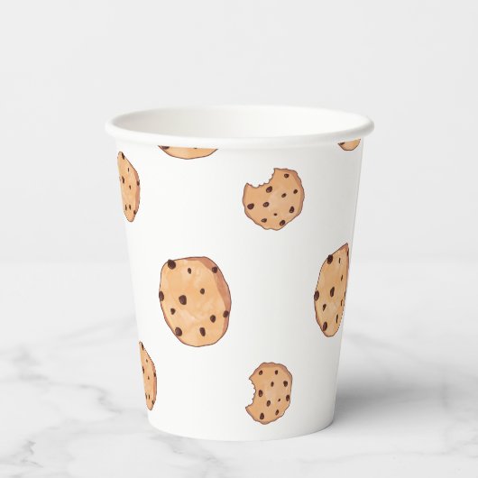 Gobelets En Papier Fête d'anniversaire de Cookie (Verso)