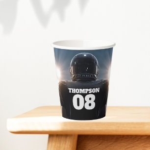 Gobelets En Papier Fête d'anniversaire de football personnalisée