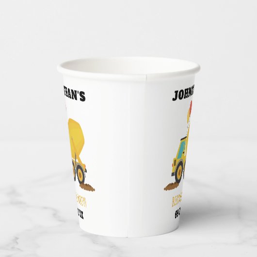 Gobelets En Papier Fête d'anniversaire de la construction (Droite)