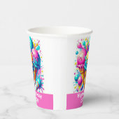 Gobelets En Papier Fête d'anniversaire de la crème glacée (Droite)
