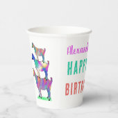 Gobelets En Papier Fête d'anniversaire de la ferme des chèvres (Droite)