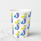 Gobelets En Papier Fête d'anniversaire de la Sirène de natation (Droite)