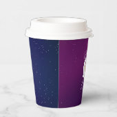 Gobelets En Papier Fête d'anniversaire de l'astronaute Galaxie modern (Droite)
