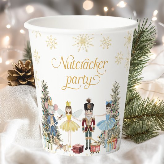 Gobelets En Papier Fête d'anniversaire de Nutcracker