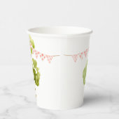 Gobelets En Papier Fête d'anniversaire des animaux de la ferme rouge (Droite)